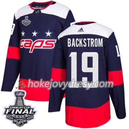 Pánské Hokejový Dres Washington Capitals Nicklas Backstrom 19 2018 Stanley Cup Final Patch Adidas Stadium Series Authentic